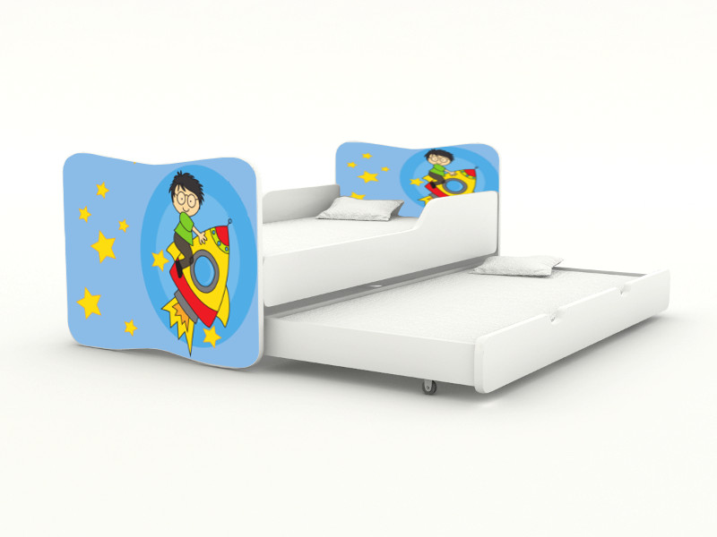 Becks posteľ s výsuvným lôžkom Raketa